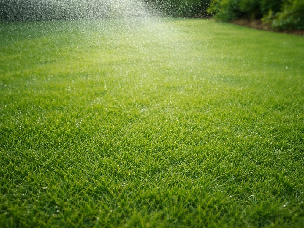 water geven gras