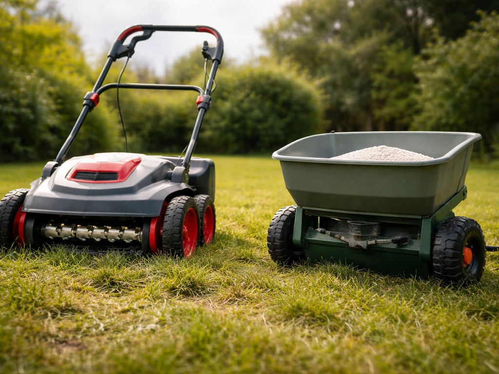 Gras verticuteren en kalk: seizoenstappen en juiste volgorde