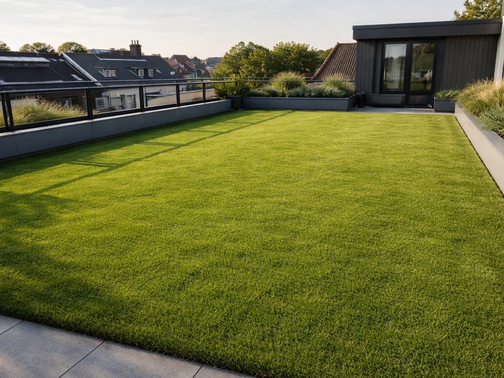 Gras op dakterras: aanleg, onderhoud en herstel in NL